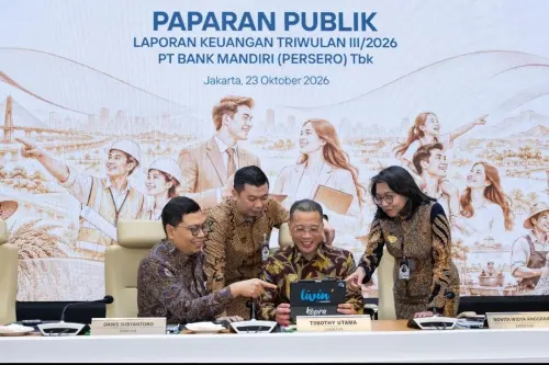 Bank Mandiri (BMRI) Cetak Laba Rp45,5T, Tumbuh 20,7% per September 2026