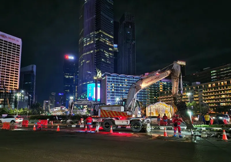 Beton Cepat Kering SIG Berhasil Pangkas Waktu Perbaikan Jalan